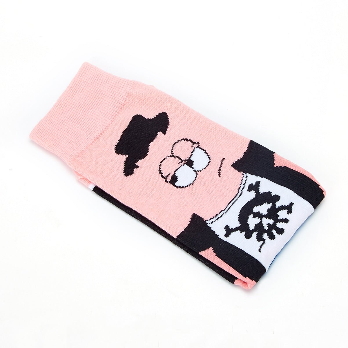 Men's Cotton Cartoon Animation Cotton Wholesale Sports and Leisure Straight Medium Tube Tide Socks-5PRS