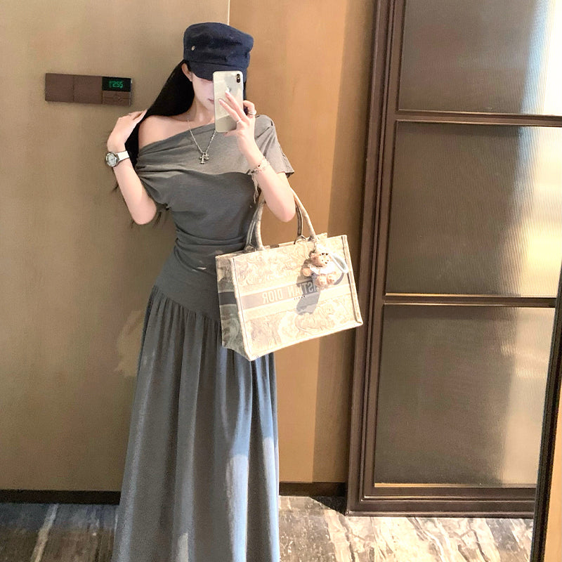 Women’s Casual Lounge Matching Set: Skirt and Top Co-ord - Minimalist Chic, Premium Feel