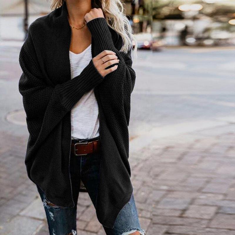 Autumn and Winter New Sweater Knitted Sweater Cardigan Large Size Women's Sweater Jacket Sweater