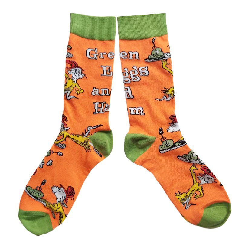 Christmas Cotton Men's Four Seasons Cartoon Tide Socks Men's Socks Animal Socks-5PRS