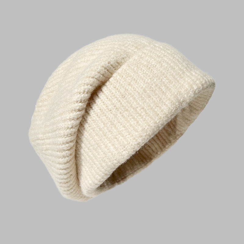 Children's Winter New Warm Ear Protector Wool Hat Loose Big Head Circumference Internet Celebrity Stacking Hat