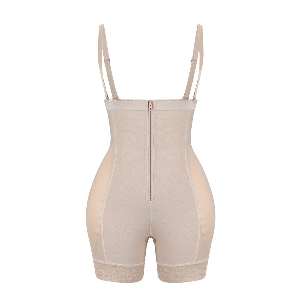 Premium Bodycon Corset - High-Waisted 4-Way Stretch Shapewear with Zippered Breast & Tummy Control for Women's Athleisure Buttock-Lifting Pants