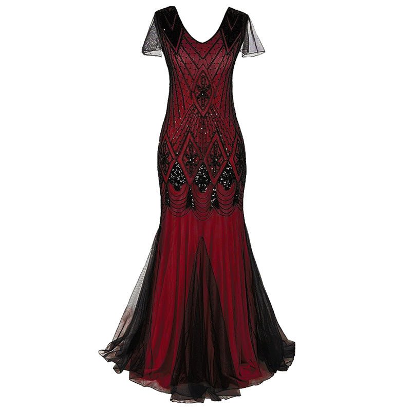 1920 Sequined Dress Retro Dress Plus Size Banquet Wedding Dress Women