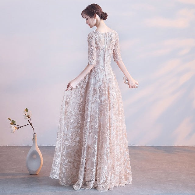 Art Test Dress Female Beauty Voice Solo Show Thin New Niche Vocal Broadcasting Host Long Performance Dress