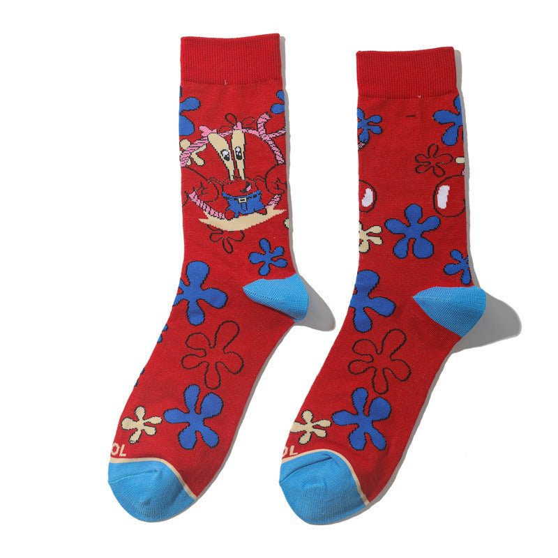 Female Cotton Day Cartoon Tube Socks Male Naruto Anime Socks Animation Tide Socks Manga Socks-5PRS