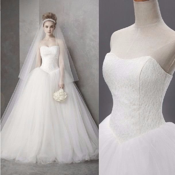 Tube top Wang Weiwei wedding dress Qi Di new simple soft gauze bridal wedding dress
