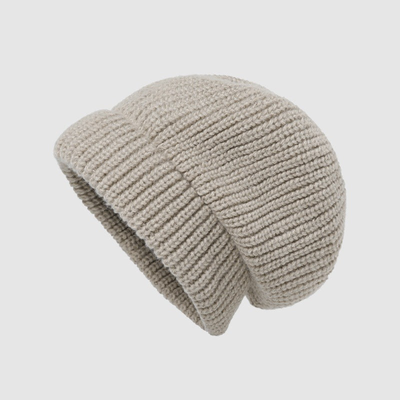 Children's Winter New Warm Ear Protector Wool Hat Loose Big Head Circumference Internet Celebrity Stacking Hat