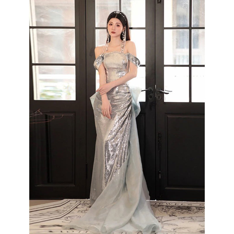 Viral One-Shoulder Sequin Dress - Luxe Bodycon for Prom/Gala, Stunning Figure-Flattering Cocktail Party