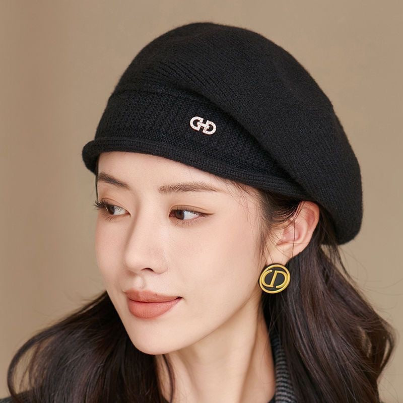 Women's Autumn and Winter Fashion Versatile Wool Knitted Hat Comfortable and Warm Stack Hat Batch