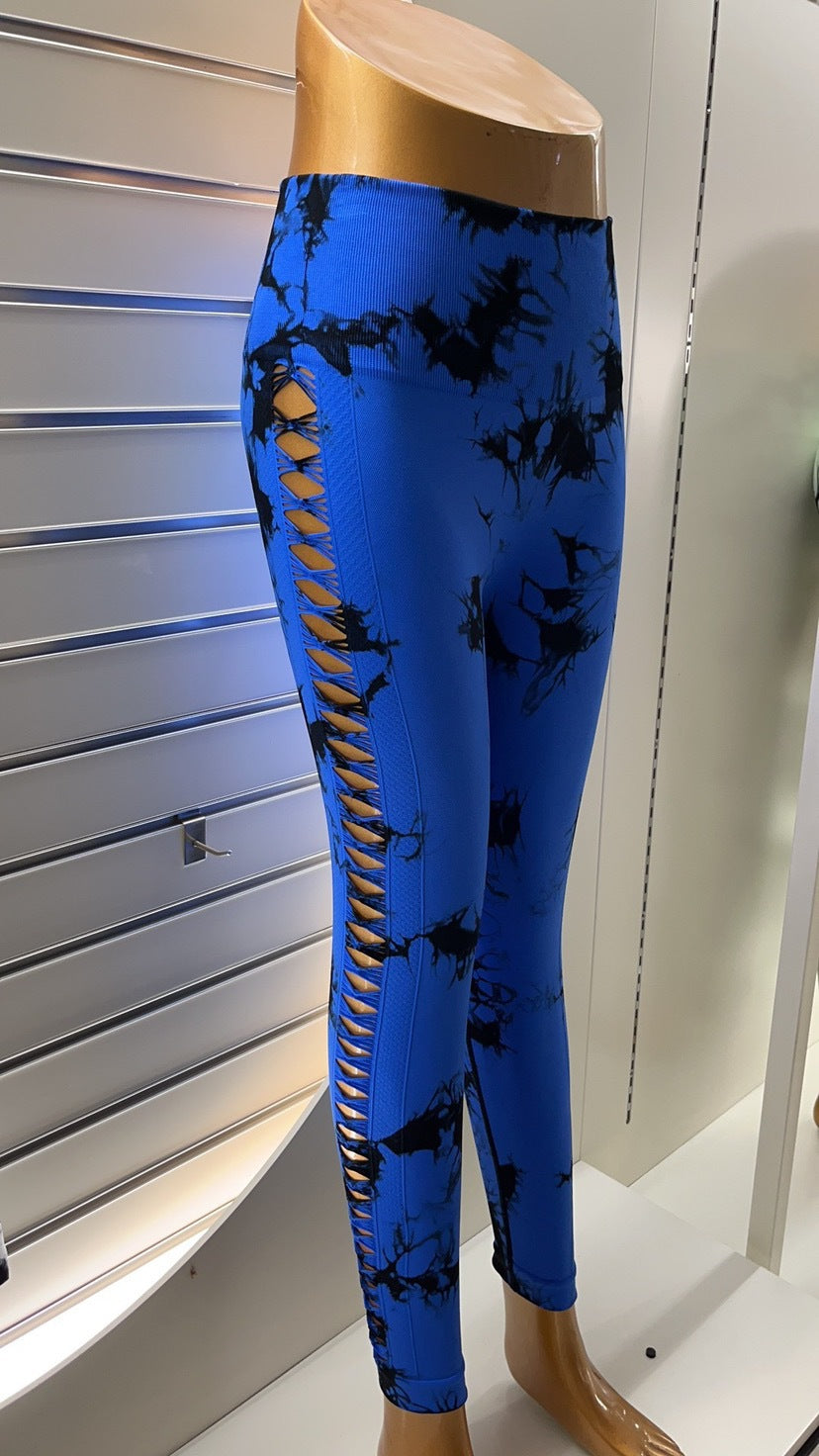 Statement Tie-Dye Yoga Leggings|High-Waist Hip Lift Sports Pants|Quick-Drying Cool Max Fabric|Sustainable Gym to Street Activewear