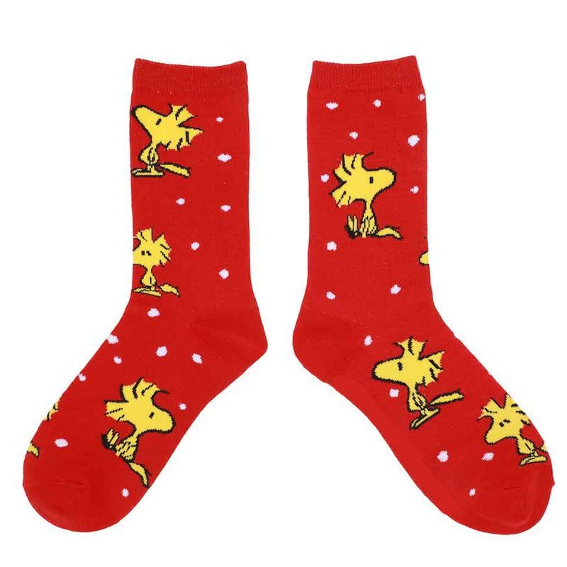 Cotton Christmas Anime Trendy Socks Men's Socks Snoopy Women's Mid-tube Cotton Sleigh Gift Socks-5PRS
