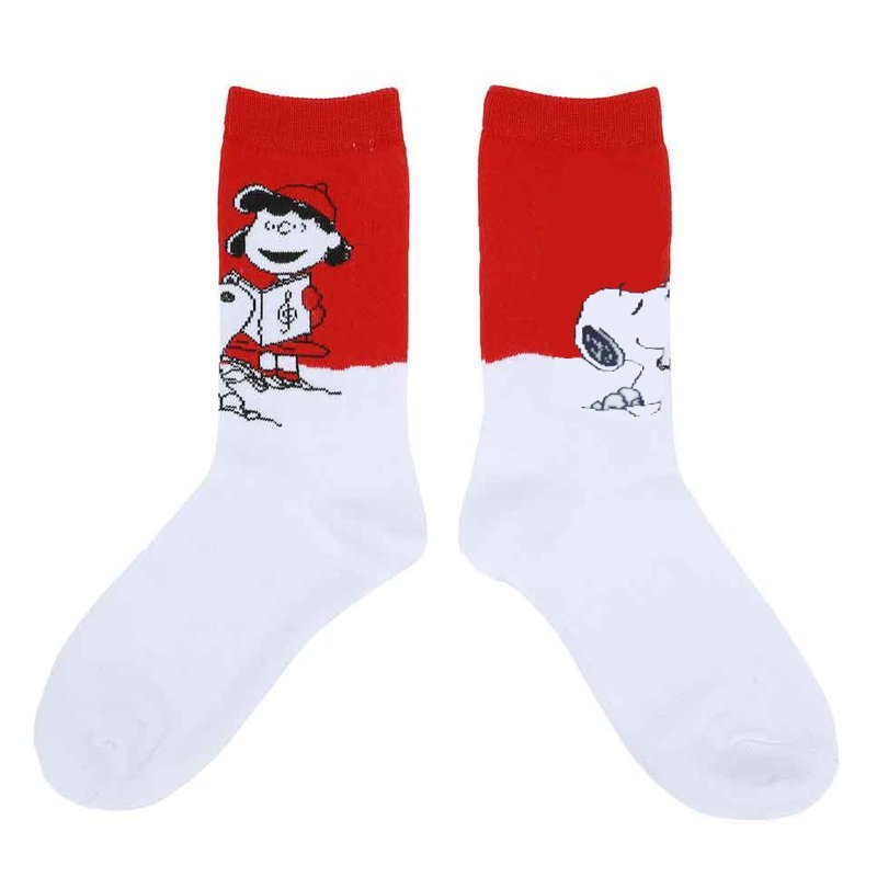 Cotton Christmas Anime Trendy Socks Men's Socks Snoopy Women's Mid-tube Cotton Sleigh Gift Socks-5PRS