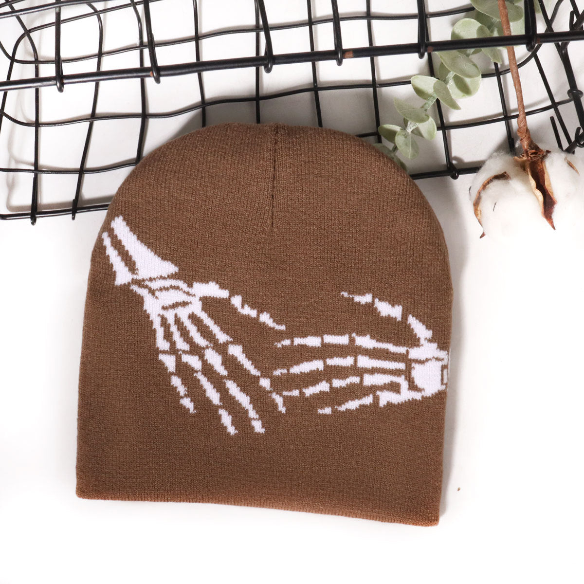 5PCS-Popular Men and Women Outdoor Street Personality Casual Hip Hop Trend Acrylic Jacquard Warm Knitted Hat