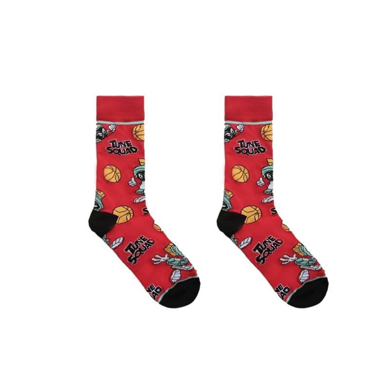 Casual Men's Cotton Socks, Four Seasons Women's Animation Tide Socks-5PRS