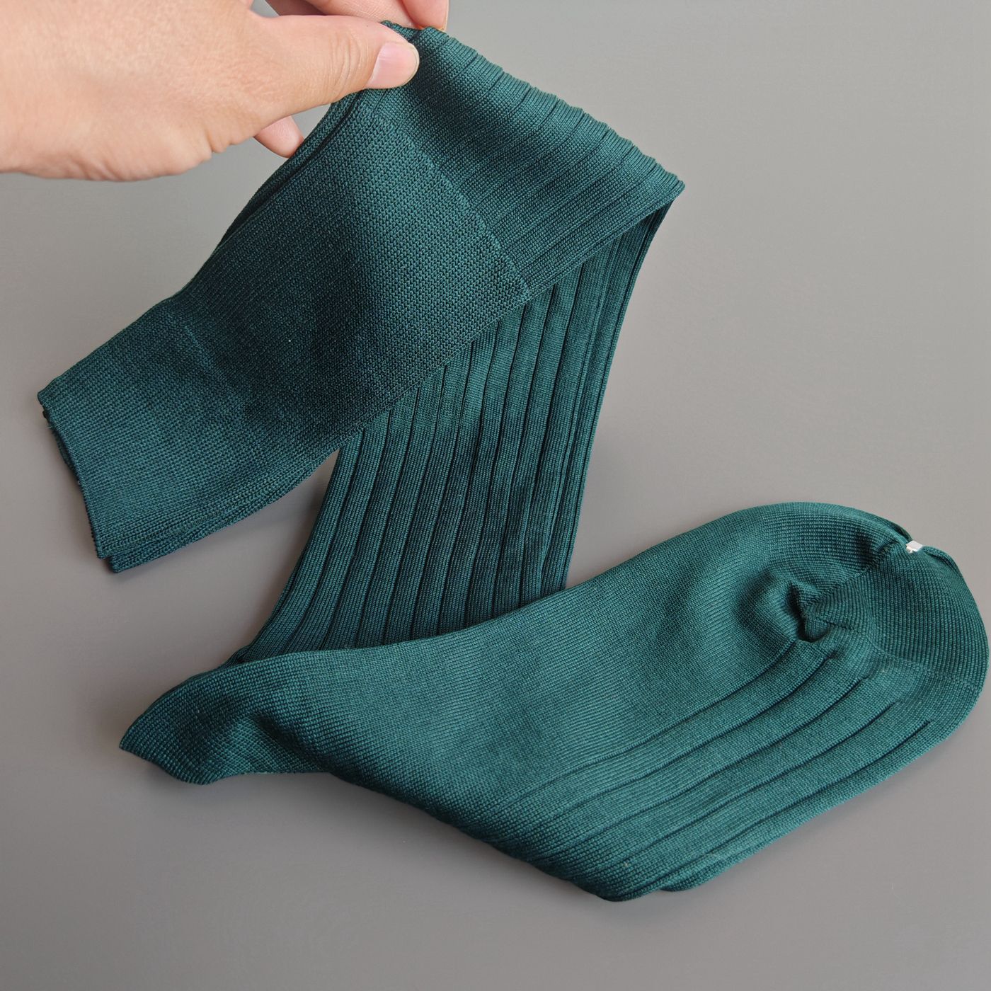Men's Business Socks Silk Cotton Men's Socks Gentlemen Socks Boneless Pit Strip Double Needle and Knee Socks