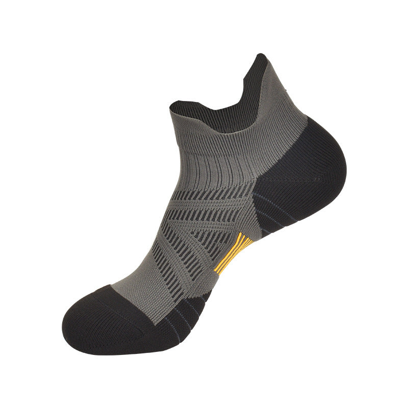 Coolmax Running Socks 7A Antibacterial Men's Summer Deodorant Sweat-absorbing Non-slip Pressure Socks-3PRS