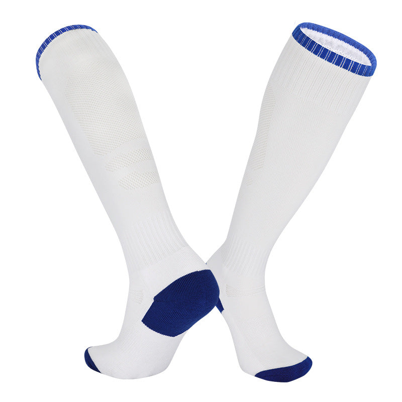 3PRS- High-Cuff Men's Football Socks, Towel Bottom Sports Socks & Children's Breathable Knee Stockings