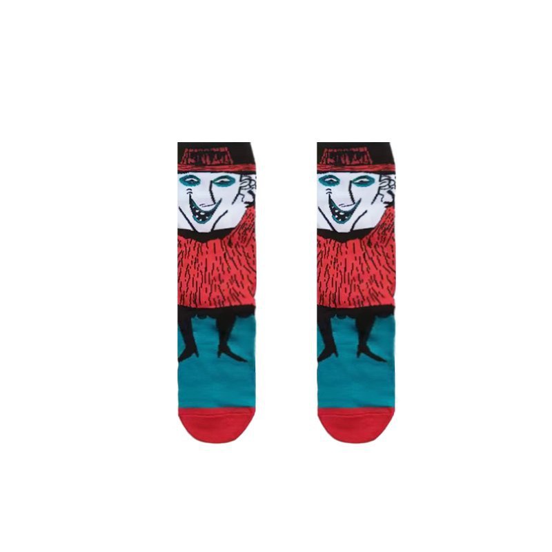 Casual Men's Cotton Socks, Four Seasons Women's Animation Tide Socks-5PRS