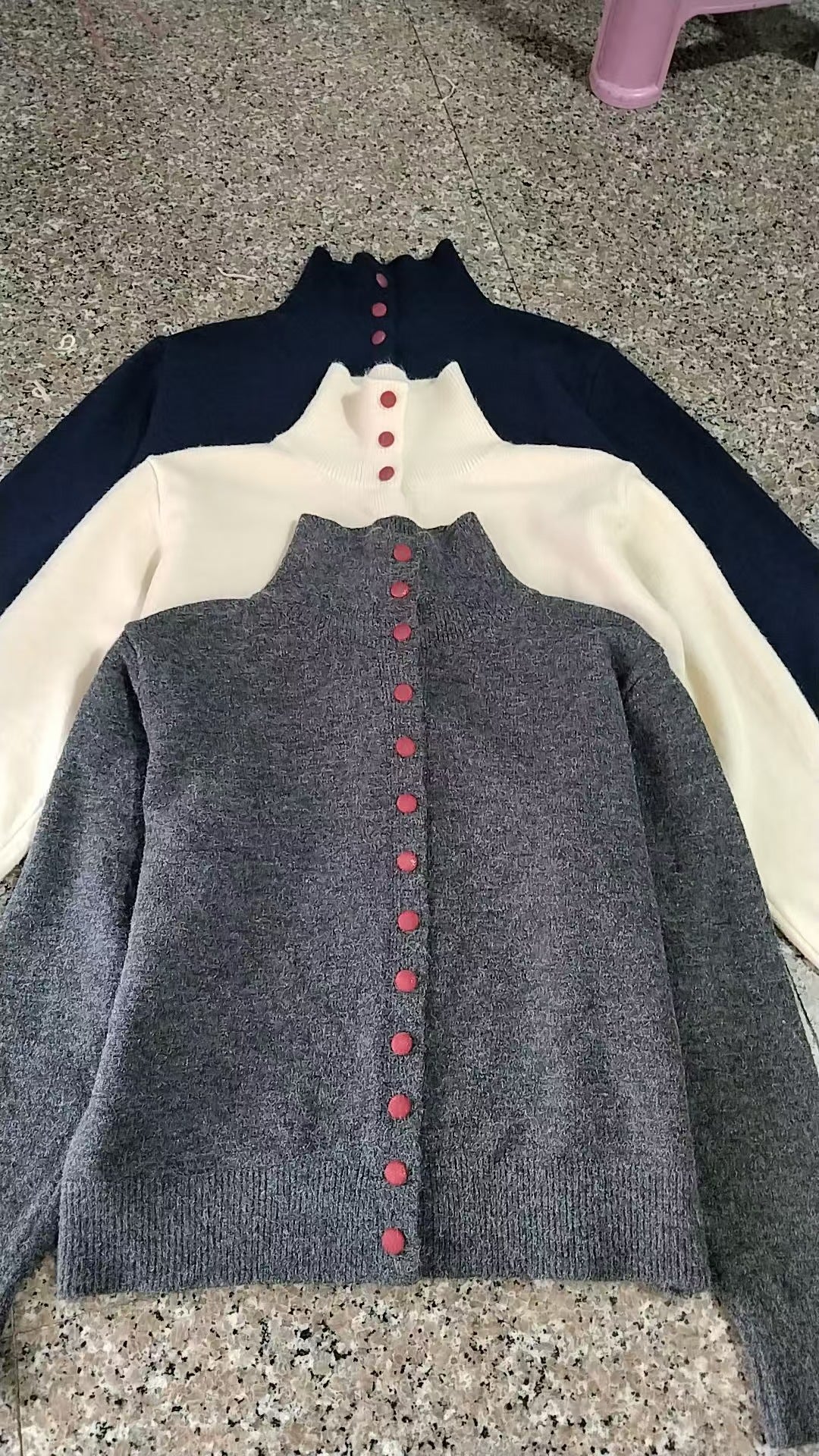 Casual Turtleneck Bag Buckle Sweater Cardigan Women's Autumn and Winter New Lazy Wind Knitted Outer Women's