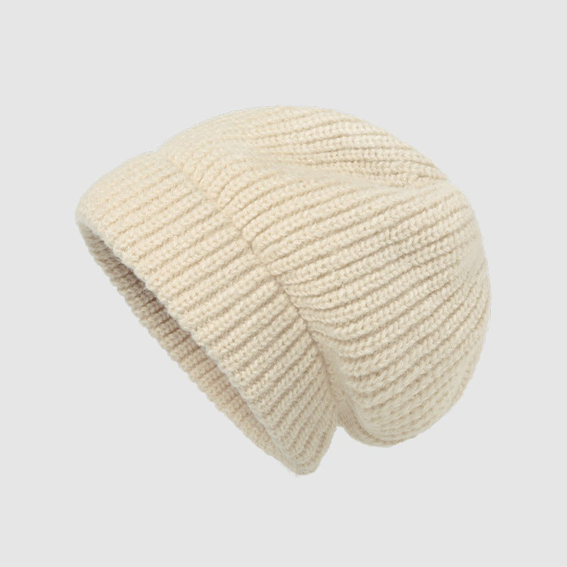 Children's Winter New Warm Ear Protector Wool Hat Loose Big Head Circumference Internet Celebrity Stacking Hat