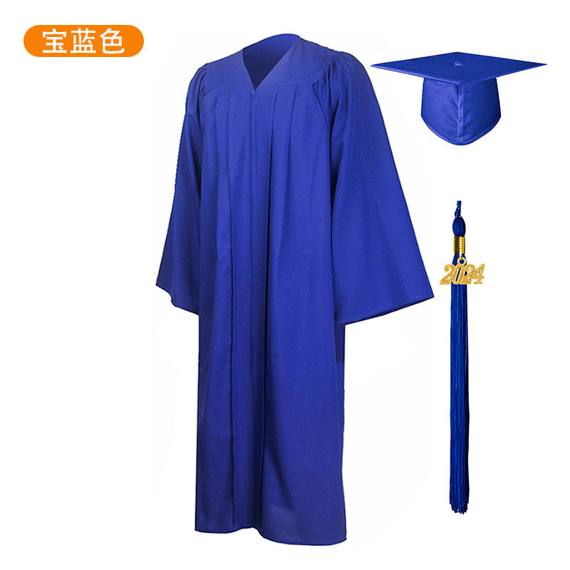New Woven Bachelor's Clothing Adult Graduation Clothing University Degree Clothing Set Graduation Robe Academic Clothing