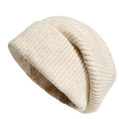 Children's Winter New Warm Ear Protector Wool Hat Loose Big Head Circumference Internet Celebrity Stacking Hat