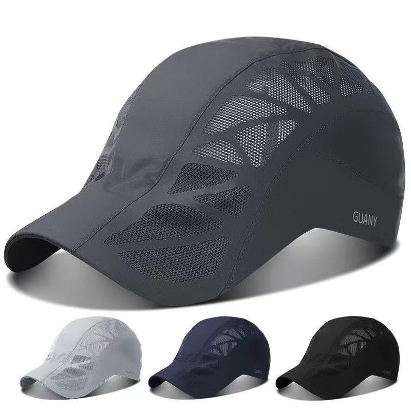Qucik-Dry Breathable Men Fisherman Sport Hat Baseball Cap Snapback Cap