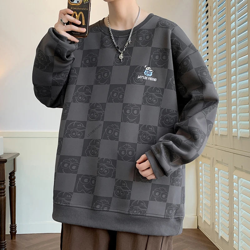 Autumn and Winter Large Size Trendy Sweater Men's Loose and Versatile Casual