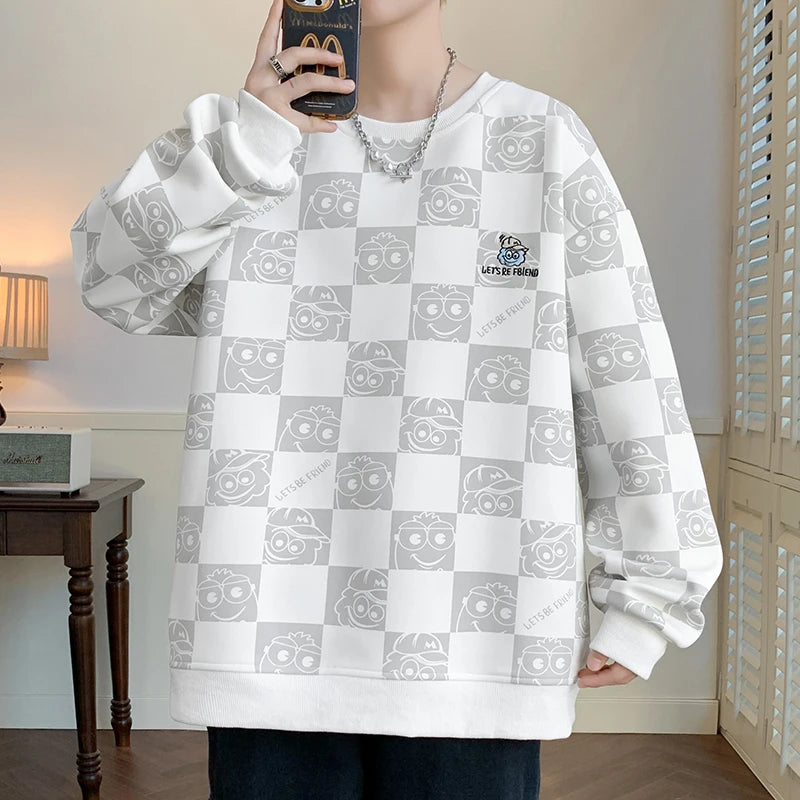 Autumn and Winter Large Size Trendy Sweater Men's Loose and Versatile Casual