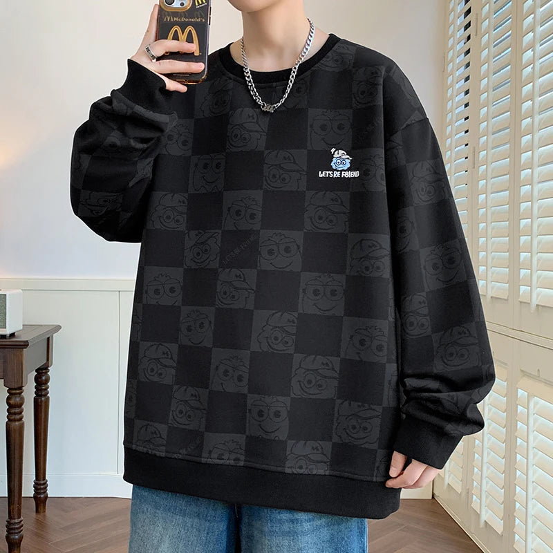 Autumn and Winter Large Size Trendy Sweater Men's Loose and Versatile Casual