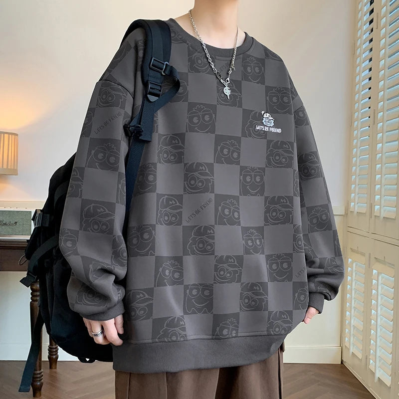 Autumn and Winter Large Size Trendy Sweater Men's Loose and Versatile Casual