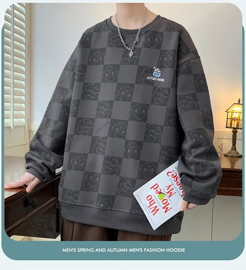 Autumn and Winter Large Size Trendy Sweater Men's Loose and Versatile Casual