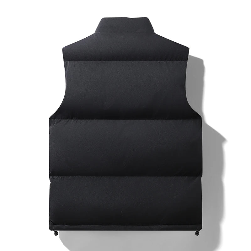 Autumn and Winter Large Size Down Cotton Vest Men's New Vest Plus Fat Plus Vest