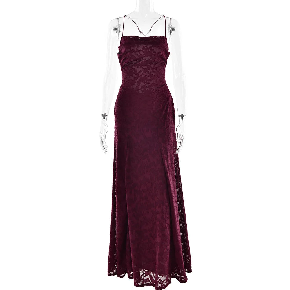 Women’s Sexy Backless Chiffon Dress: Sleeveless Evening Gown