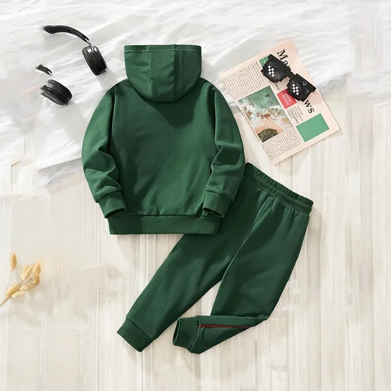 2024 new autumn and winter wind sweater two-piece set medium and children's set children's clothing wholesale