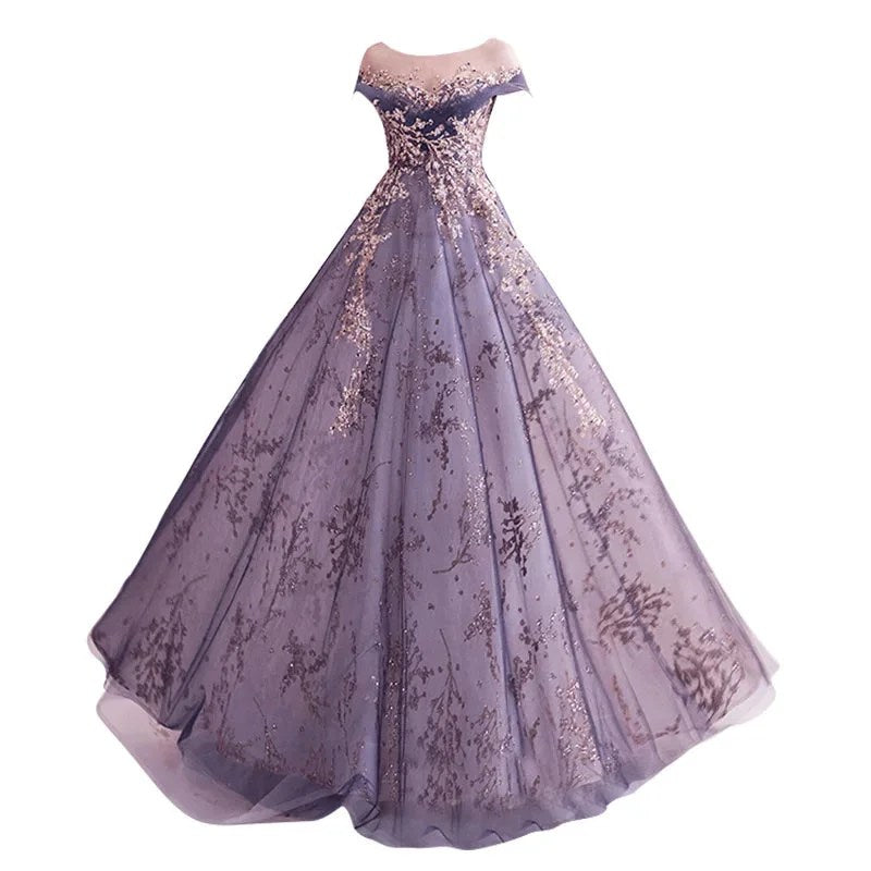 Aura Queen Purple Dress Annual Meeting Birthday Walk Show Host Performance Walk Show Evening Dress