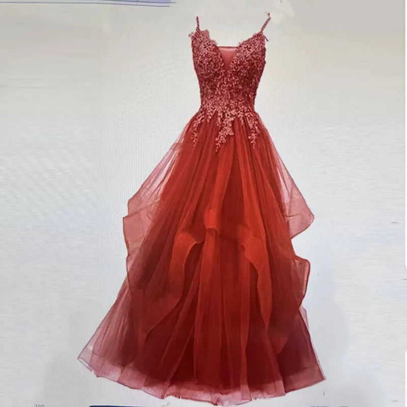Banquet Female Purple Suspender Dress Vocal Art Test Sen Series Color Yarn Fairy Yarn Skirt Host Evening Dress