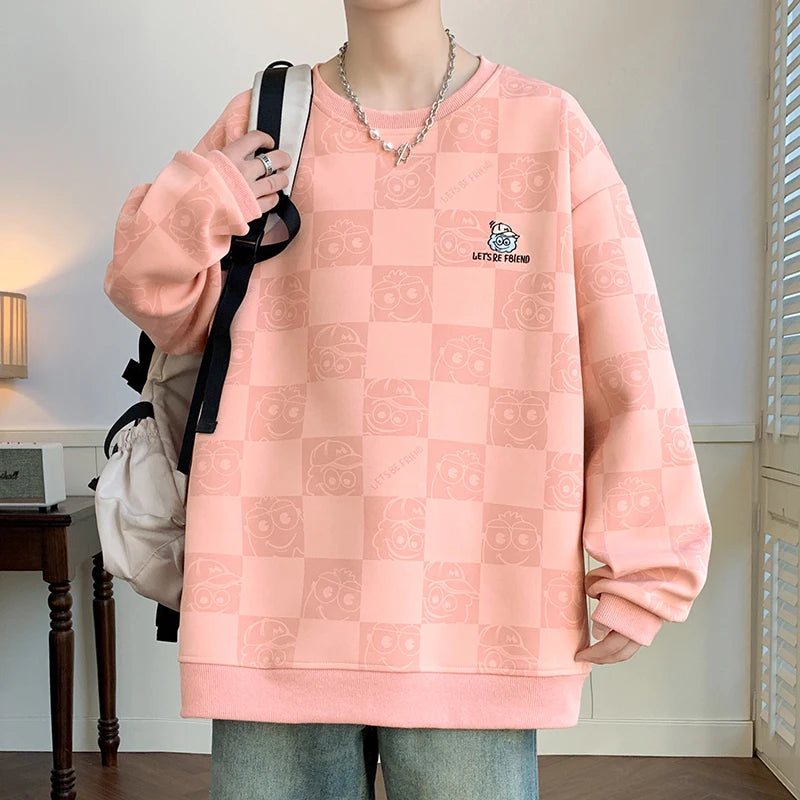 Autumn and Winter Large Size Trendy Sweater Men's Loose and Versatile Casual