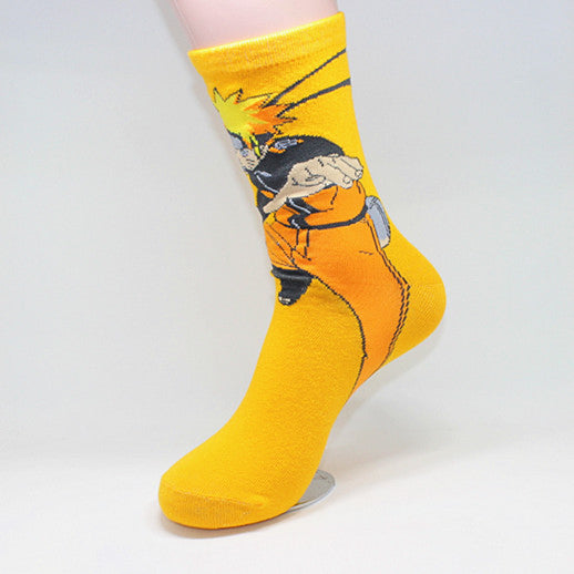 Wholesale High Quality Custom Japense Anime Cotton Socks Cartoon Character Funny Tube Comics Crew Designer Men Socks