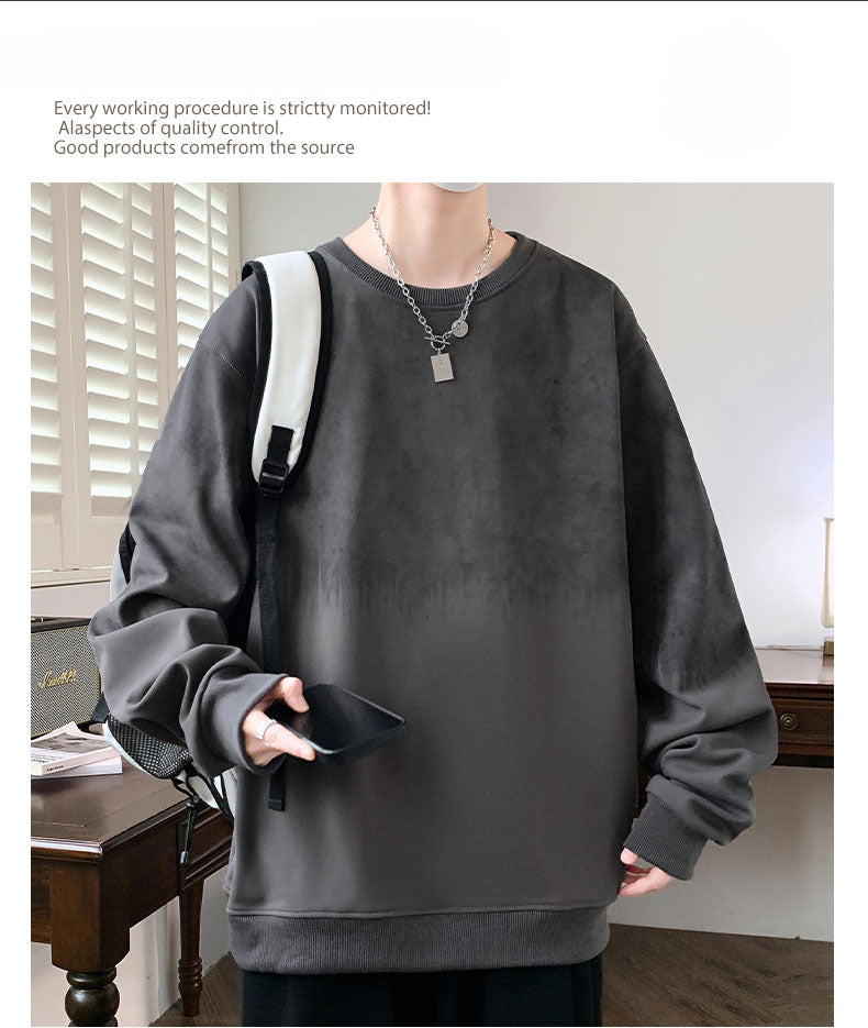 Autumn and Winter Large Size Public Version Design Sweater Men's Top Loose and Versatile Explosion