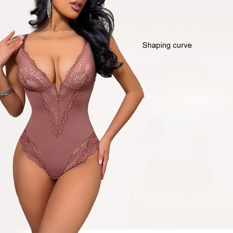 Premium Breathable Plus-Size Hourglass Shaping Corset Onesie - Tummy & Hip Control Underwear for Women's Athleisure