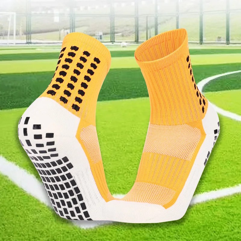 Upgrade Your Game with Anti-Slip Men's Mid Length Training Socks - Professional Quality with Thickened Towel Bottom and Short Cuff Design
