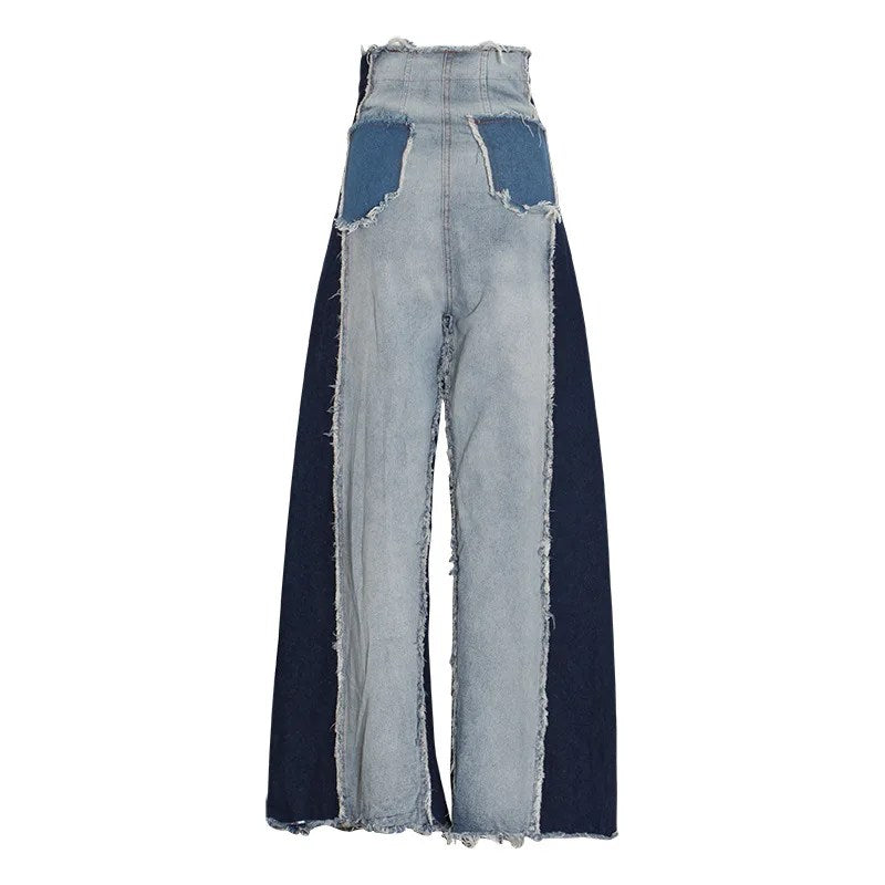 Spring Fashion: Elevate Your Style with High Waist Contrasting Jeans for Women