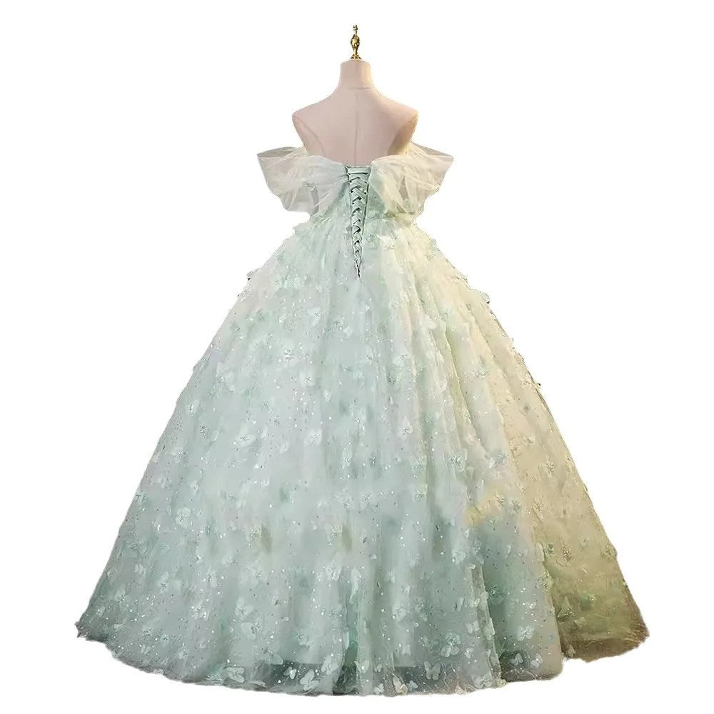 Vocal Art Exam Adult Dress Advanced Sense Host Concert Evening Dress Female 2024 New Xianqi Mori Series