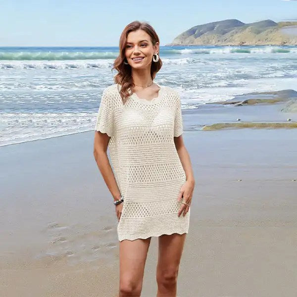 2024's Hottest Women's Crochet Wispy Top: The Must-Have Summer Beach Skirt Dress Combo