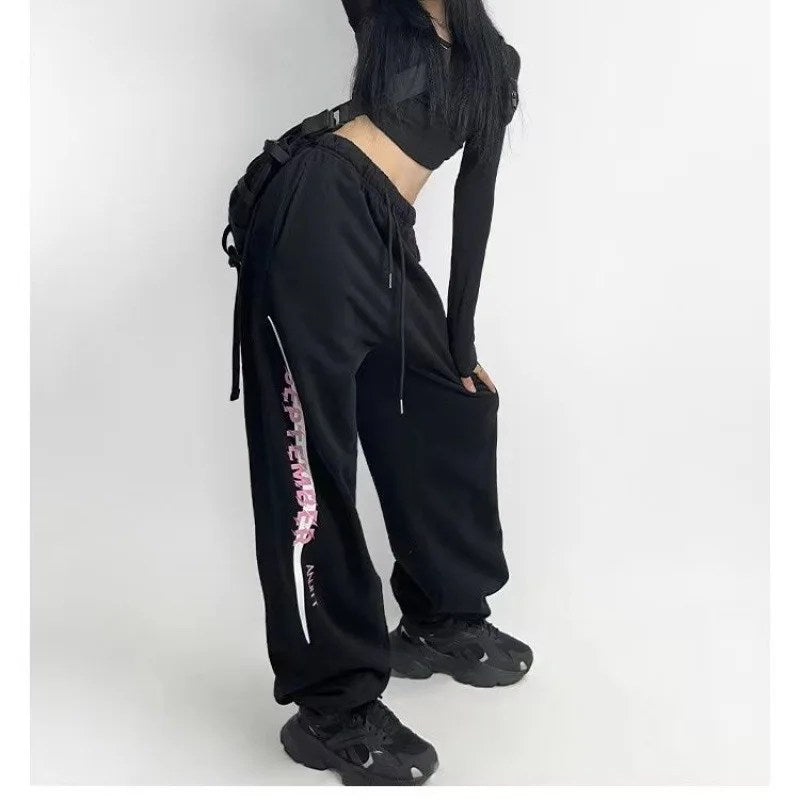 corset high street hiphop sweatpants kids slacks jazz dance jazz sweatpants