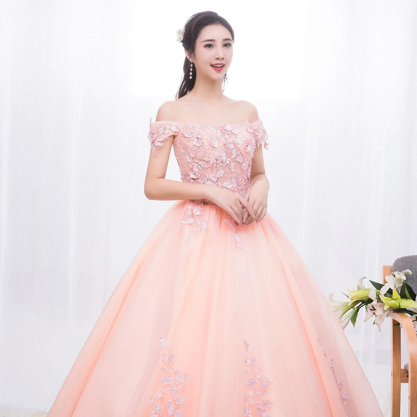 Adult Performance, Chorus Suit, Female Student Graduation Party, Bel Canto Solo Art Test Dress, Colorful Yarn