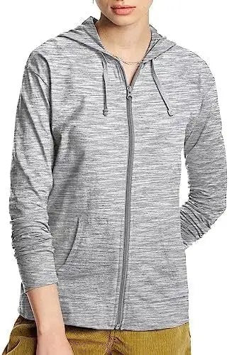 Stay Cozy and Stylish with Our Full Zipper Women's Sweatshirt - Available in Trendy Solid Colors!