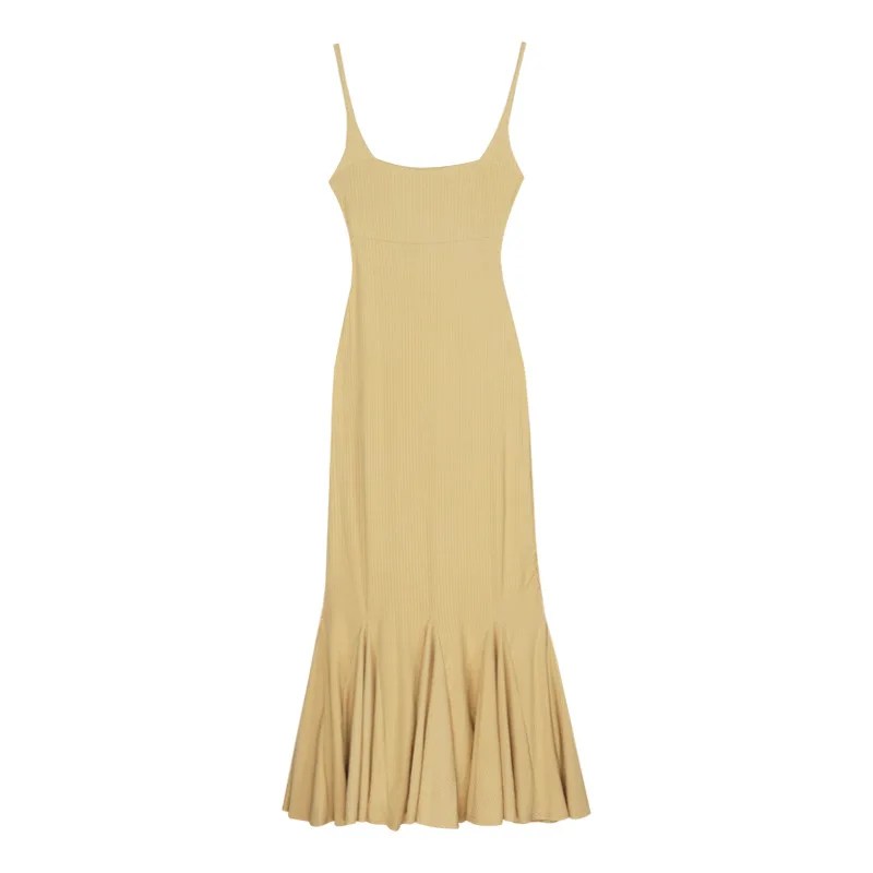 Yellow Women's Summer Fish Tail Long Skirt - Pure Desire Style