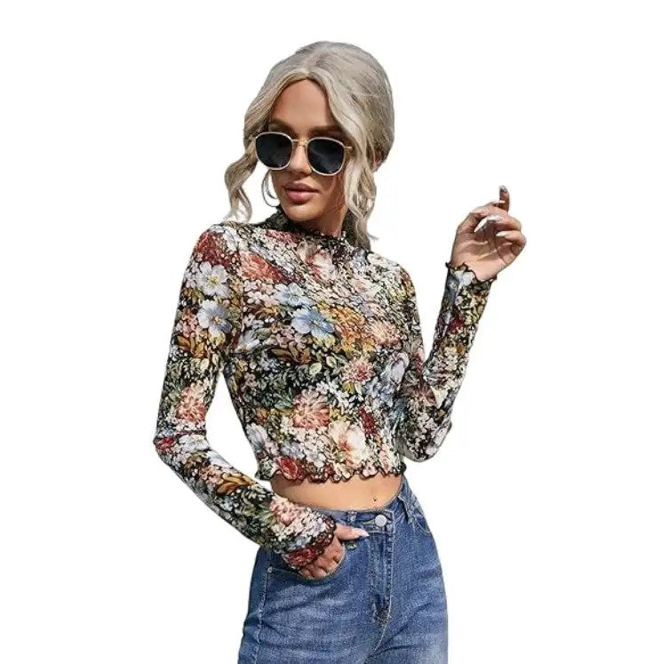 2024 Women's Mesh Navel Transparent Top: The Ultimate Transparent Top for Summer and Spring